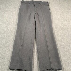 Levis Action Slacks Mens 36x29 Gray Sta-Prest‎ Vintage 80s 90s
